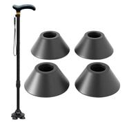 Crutch Tips - Rubber | Replacement Quad Fit Non Slip Cane Feet Covers