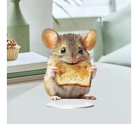 Crutellino piatto 2D che mangia il tavolo del pane Accessorio accessorio con