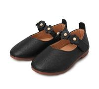 CRUVOS Mary Jane - Scarpe da ragazza con chiusura a gancio e fiore con | Taglie da 38 a 44, punta rotonda adatta ai piedi dei bambini in crescita, linguetta posteriore per un facile travestimento