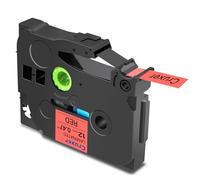 Cruxer Compatibile con Brother P-touch TZe-431 Red - Nastro laminato, nero su rosso, 0,47", 12 mm x 8 m, ricambio per Brother PT-H100R PT-200 PT-H105 PT-H110 PT-D410 PT-E110VP (confezione 1)