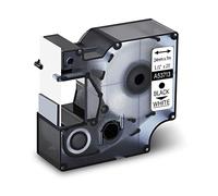 Cruxer Compatibile per DYMO D1 24 mm Nastro di ricambio per etichette D1 53713 S0720930 nero su bianco per LabelWriter 450 Duo 400 LabelManager 300 400 450D, 1 pezzo