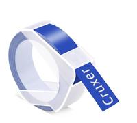 Cruxer Confezione da 1 nastri in plastica blu per Dymo 3D S0898142 521206, 12 mm x 3 m, di ricambio per Office Mate II 1540 154000 Organizer Xpress Pro 1575 etichettatrice