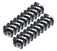 Cruxer Confezione da 20 etichette compatibili con Dymo D1 40913 S0720680 A40913, nero su bianco, 9 mm x 7 m, ricambio per Dymo LabelManager 160 210D 500TS Labelpoint 100 350 Labelwriter DUO 3M PL150