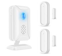 Cruxer Door Chime, sensore di allarme wireless per porte aperte per aziende/negozi/casa/ufficio quando si entra, portata 600 FT, 36 rintocchi, 4 volumi regolabili (2 sensore e 1 ricevitore)