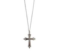 Cruz Papa León XIV 60mm baño de plata 5 micras