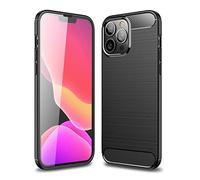 Cruzerlite Cover per iPhone 14 Pro Max, Custodia per iPhone 14 Pro Max, Carbon Fiber Texture Cover Anti-Scratch Shock Absorption Case per iPhone 14 Pro Max (Black)