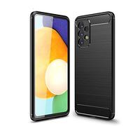 CruzerLite Custodia compatibile con Samsung Galaxy A73 5G, custodia con design in fibra di carbonio antigraffio e assorbimento degli urti, realizzata per Samsung Galaxy A73 5G (2022) (nero)