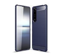 CruzerLite Custodia compatibile con Sony Xperia 5 iii, design con struttura in fibra di carbonio, custodia per assorbimento degli urti realizzata per Sony Xperia 5 iii (2021) (blu)