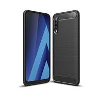 Cruzerlite Custodia Galaxy A70s, Cover Galaxy A70s, Carbon Fiber Texture Design Cover Anti-Scratch Shock Absorption Case for Samsung Galaxy A70s/ Glaxy A70 (Black)