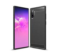 Cruzerlite Custodia Galaxy Note 10 Plus, Cover Galaxy Note 10 Plus, Design Back Cover Anti-Scratch Shock Absorption Custodia for Samsung Galaxy Note 10 Plus (Black)