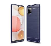 Cruzerlite Custodia Moto G9 Plus, Cover Moto G9 Plus, Carbon Fiber Texture Design Cover Anti-Scratch Shock Absorption Case for Moto G9 Plus (2020) (Blue)