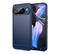 Cruzerlite Custodia per Google Pixel 10 Pro XL, in fibra di carbonio, con texture di design, antigraffio, antiurto, per Google Pixel 10 Pro XL Case (2025) (blu)