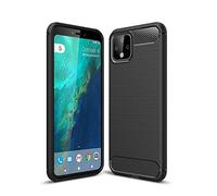 Cruzerlite Custodia Google Pixel 4, Cover Google Pixel 4, Carbon Fiber Texture Design Cover Anti-Scratch Shock Absorption Case for Google Pixel 4 (Black)