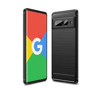 Cruzerlite Custodia per Google Pixel 7 Pro, Carbon Fiber Texture Cover Anti-Scratch Shock Absorption Cover per Google Pixel 7 Pro (2022) (Black)