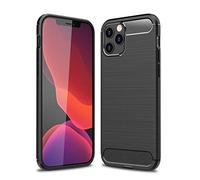 Cruzerlite Custodia iPhone 12, Cover iPhone 12, Custodia iPhone 12 Pro, Cover iPhone 12 Pro, Carbon Fiber Cover Anti-Cover for iPhone 12/ iPhone 12 Pro (Black)