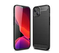 CruzerLite - Custodia per iPhone 13, con struttura in fibra di carbonio, antigraffio, assorbimento degli urti, per iPhone 13 (6,1 pollici) (nero)