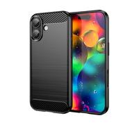 Cruzerlite Custodia per iPhone 17, in fibra di carbonio, con texture di design, antigraffio, antiurto, Cover per iPhone 17 (2025) (nero)