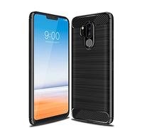 Cruzerlite Custodia per LG G7 Custodia, Cover per LG G7 ThinQ Custodia, Carbon Fiber Shock Absorption Slim Case for LG G7 ThinQ (Black)