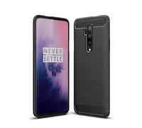Cruzerlite Custodia OnePlus 7T Pro, Cover OnePlus 7T Pro, Carbon Fiber Texture Design Cover Anti-Scratch Shock Absorption Case for OnePlus 7T Pro (Black)