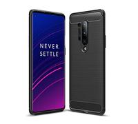 Cruzerlite Custodia Oneplus 8 Pro, Cover Oneplus 8 Pro, Carbon Fiber Texture Design Cover Anti-Scratch Shock Absorption Case for Oneplus 8 Pro (2020) (Black)