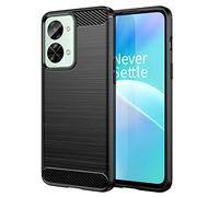 Cruzerlite Custodia per OnePlus Nord 2T in fibra di carbonio Texture Design antigraffio Cover per OnePlus Nord 2T 5G Case (2022) (nero)