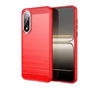 Cruzerlite Custodia per OnePlus Nord 5, in fibra di carbonio, con texture di design, antigraffio, antiurto, per OnePlus Nord 5 5G Case (2025) (rosso)