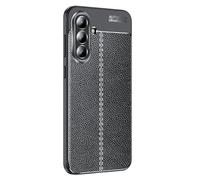 Cruzerlite Custodia per Samsung Galaxy A56 Custodia in fibra di carbonio Texture Design Cover Anti Graffio Shock Absorption Case Cover per Samsung Galaxy A56 5G (Leather Black)