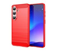 CruzerLite Custodia per Samsung Galaxy S, design in fibra di carbonio, antigraffio, assorbimento degli urti, progettata per Samsung Galaxy S (2026) (rosso)