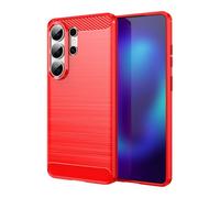 CruzerLite Custodia per Samsung Galaxy S Ultra, design in fibra di carbonio, antigraffio, assorbimento degli urti, progettata per Samsung Galaxy S Ultra (2026) (rosso)