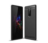 Cruzerlite Custodia per Sony Xperia 1, Cover per Sony Xperia 1, Carbon Fiber Shock Absorption Slim TPU Cover per Sony Xperia 1 (Black)