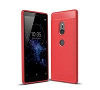 Cruzerlite Sony Xperia XZ2 Custodia, Carbon Fiber Shock Absorption Slim Case for Sony Xperia XZ2 (2018) (Red)