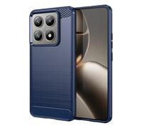 CruzerLite Custodia in fibra di carbonio per Xiaomi 14T/14T Pro (2024) - antigraffio, assorbimento degli urti (blu)