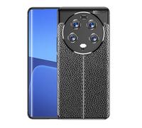 Cruzerlite Custodia per Xiaomi Mi 13 Ultra, Cover per Xiaomi Mi 13 Ultra, Carbon Fiber Texture Cover Shock Absorption Case per Xiaomi Mi 13 Ultra (2023) (Leather Black)