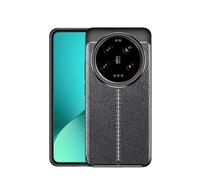 Cruzerlite Custodia per Xiaomi Mi 14 Ultra, Cover con Design in Fibra di Carbonio Anti-graffio e Assorbimento degli Urti Cover per Xiaomi Mi 14 Ultra (2024) (Pelle Nero)