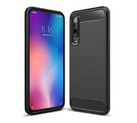 Cruzerlite Custodia per Xiaomi Mi 9 SE, Carbon Fiber Shock Absorption Slim TPU Cover per Xiaomi Mi 9 SE (Black)