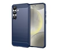 CruzerLite Custodia realizzata per Samsung Galaxy S25 (2015) in fibra di carbonio, design antigraffio, assorbimento degli urti, colore blu