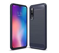 Cruzerlite Custodia Xiaomi Mi 9 SE, Cover Xiaomi Mi 9 Carbon Fiber Shock Absorption Slim TPU Cover for Xiaomi Mi 9 SE (Blue)
