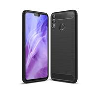 Cruzerlite Honor 8X Custodia, Carbon Fiber Shock Absorption Slim TPU Cover for Huawei Honor 8X (Black)