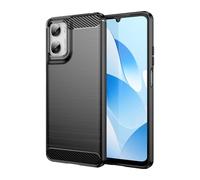 Cruzerlite Per Moto G06, in fibra di carbonio Texture Design Cover Anti Graffio Antiurto Custodia Protettiva per Moto G06 Case (2025) (Nero)