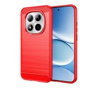 Cruzerlite Per Redmi Note 15 Pro 5G, in fibra di carbonio Texture Design Cover Anti Graffio Antiurto Custodia Protettiva per Redmi Note 15 Pro 5G Case (2025) (Rosso)