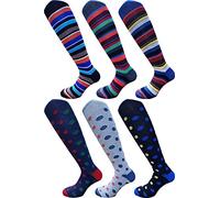 CRV PAJAMAS AND SOCKS CRAVANA Calze Uomo Corte e Lunghe in Cotone Caldo a fantasia Righe Disegni Perfette per la stagione fredda, Alta Moda Italiana Prodotti made in Italy (8110 LUNGO, T2)