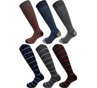 CRV PAJAMAS AND SOCKS CRAVANA Calze Uomo Corte e Lunghe in Cotone Caldo a fantasia Righe Disegni Perfette per la stagione fredda, Alta Moda Italiana Prodotti made in Italy (8104 LUNGO, T3)