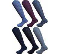 CRV PAJAMAS AND SOCKS CRAVANA Calze Uomo Corte e Lunghe in Cotone Caldo a fantasia Righe Disegni Perfette per la stagione fredda, Alta Moda Italiana Prodotti made in Italy (8107 LUNGO, T3)