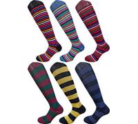 CRV PAJAMAS AND SOCKS CRAVANA Calze Uomo Corte e Lunghe in Cotone Caldo a fantasia Righe Disegni Perfette per la stagione fredda, Alta Moda Italiana Prodotti made in Italy (8112 LUNGO T2, 42-44)