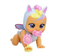 Cry Babies Crawling Jenna, Bambola Interattiva Crawling Jenna Gattona Davvero e Riproduce Realistici Suoni di Bebè Piange Lacrime Vere Quando Perde il Ciuccio, Giocattolo Bambine e Bambini +18 Mesi