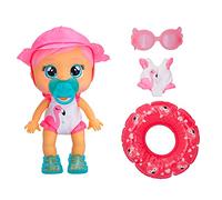 Cry babies fun'sun fancy, bambola ideale per giocare dentro e fuori l'acqua, con 6 accessori