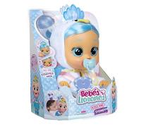 CRY BABIES KISS ME Sydney il pavone bianco | Bambola interattiva che piange lacrime vere e arrossisce, con capelli e vestitini - Bambola giocattolo funzionale per bambini dai 2 anni in su