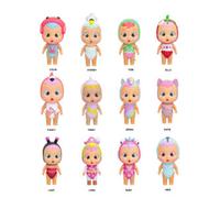 Cry babies magic tears beach babies, bambola singola assortita da collezionare con costumi che piangono lacrime vere