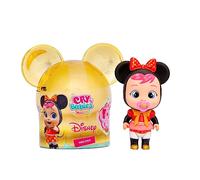 Cry Babies MAGIC TEARS DISNEY MINNIE - Collezione Mini Bambola ispirata al personaggio Disney Minnie, con dettagli dorati e piange di vere lacrime, giocattolo regalo per ragazzi e ragazze +3 anni