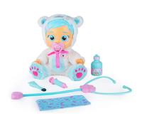 Cry Babies Magic Tears Kristal Malatina, Bambola interattiva che piange lacrime vere e si ammala, con accessori da dottore, Bambola giocattolo funzionale per bambini dai 2 anni in su